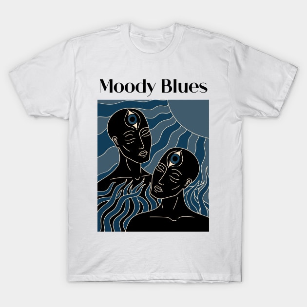 The Dark Sun Of Moody Blues T-Shirt by limatcin